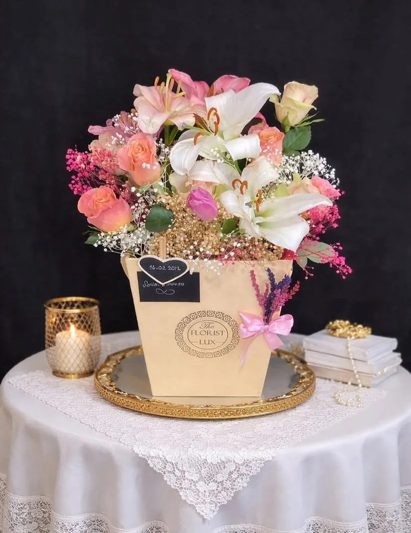 Florist Lux - Elya İmza Tasarımı Premium Aranjman